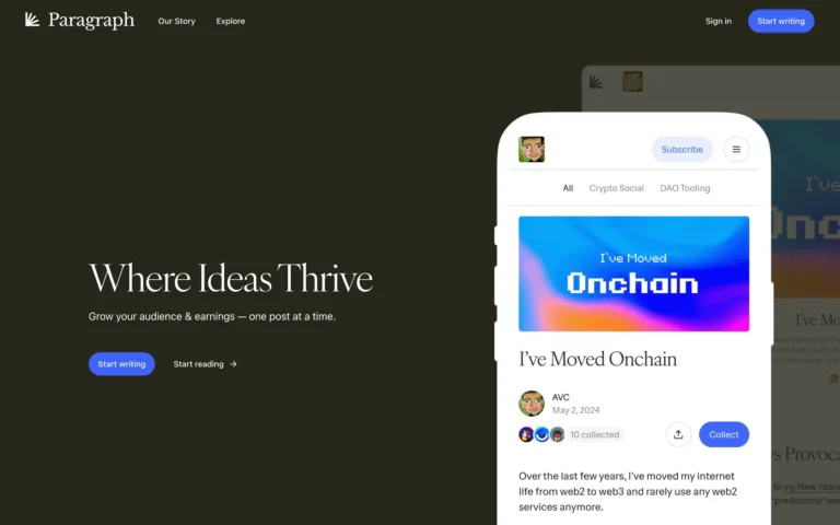 Paragraph – All-in-one publishing newsletter platform