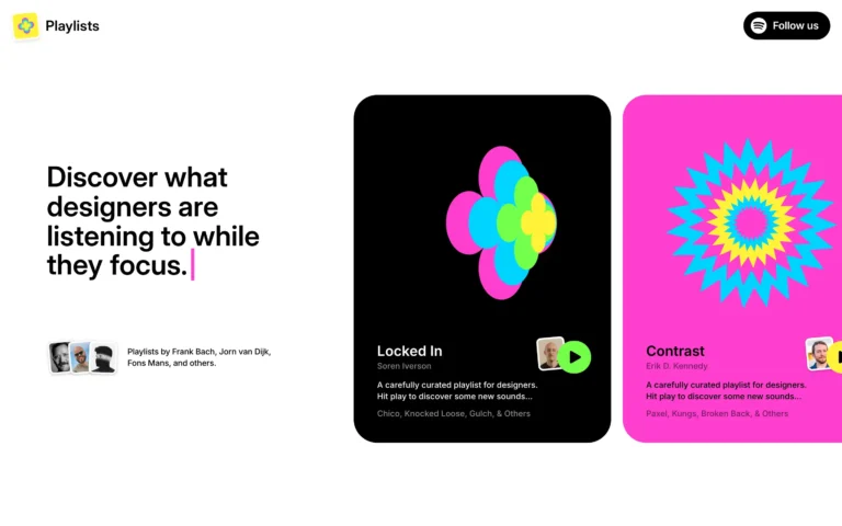 Playlists — What designers listen to