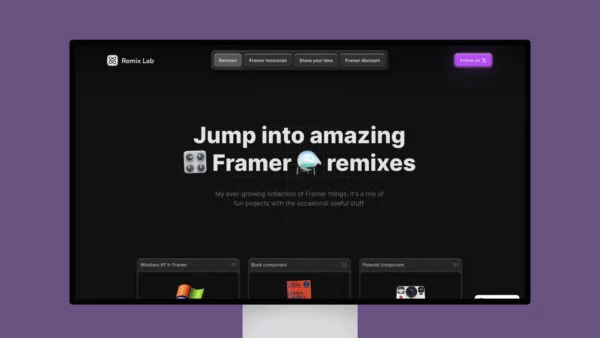 Remix Lab: A Collection of Framer Projects and Resources