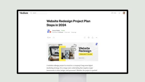 Website Redesign Project Plan Steps in 2024