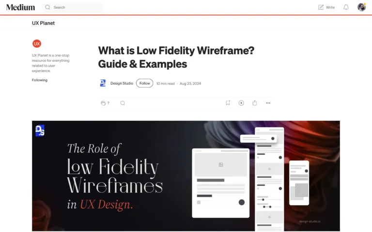 What is Low Fidelity Wireframe? Guide & Examples