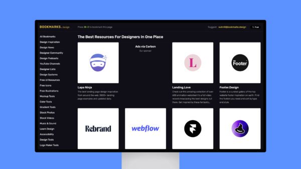 bookmarks.design – The best resources for designers in one place