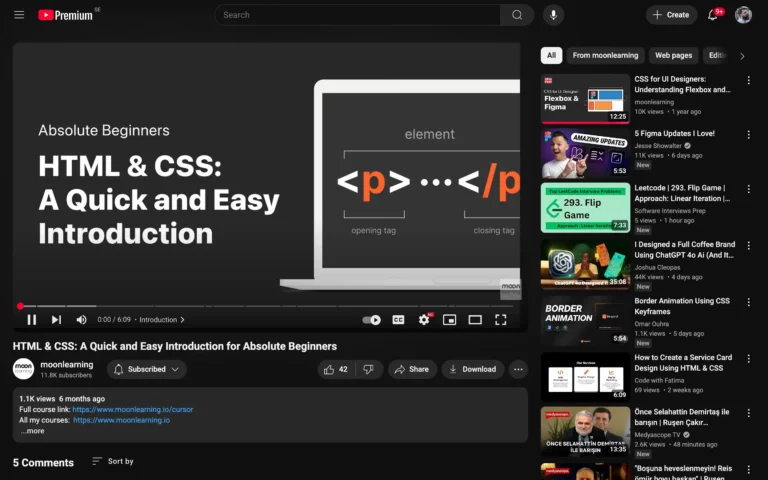 HTML & CSS: A Quick and Easy Introduction for Absolute Beginners