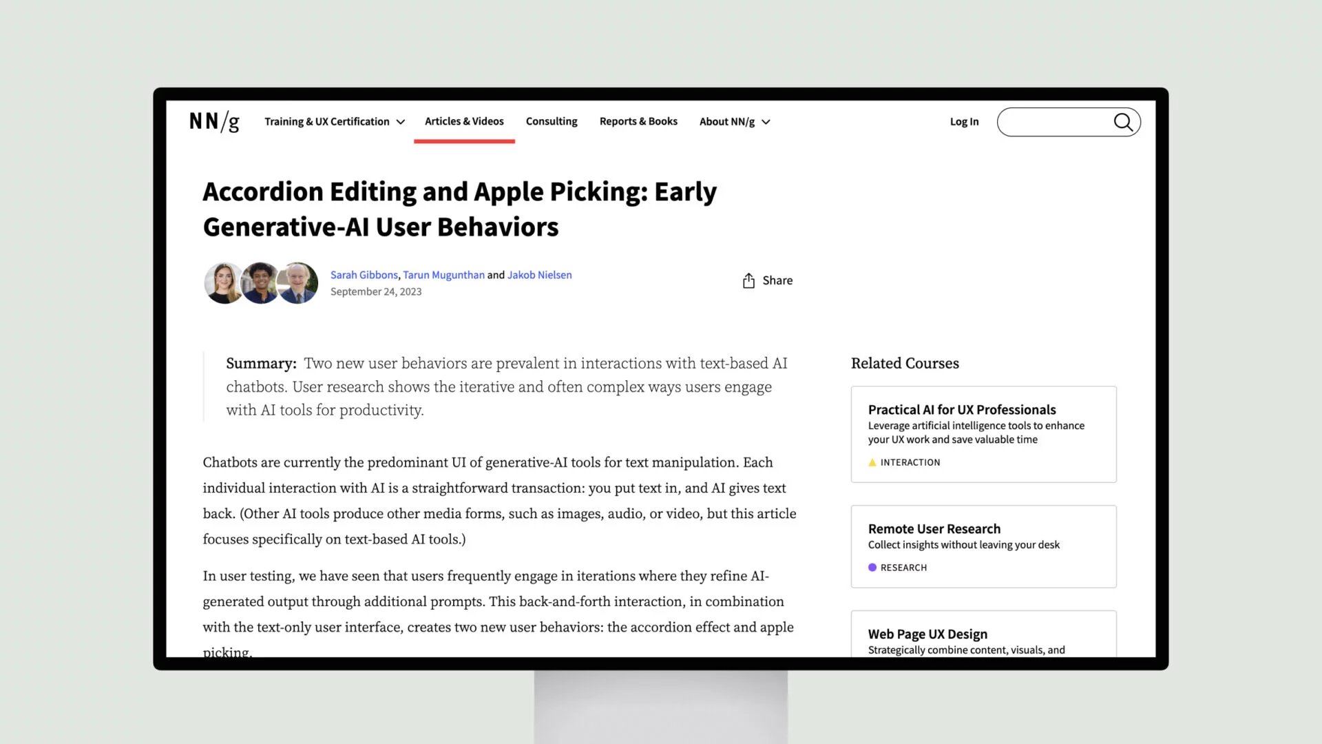 Accordion Editing and Apple Picking: Early Generative-AI User Behaviors