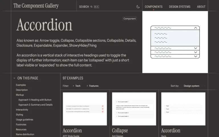 The Component Gallery – Accordion