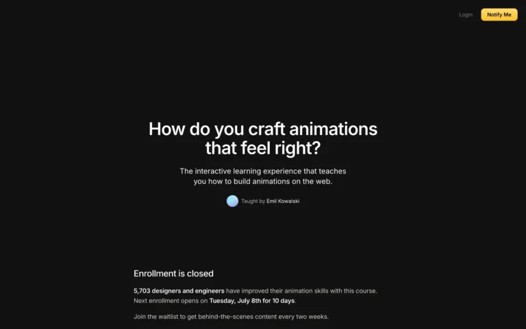 Animations on the web
