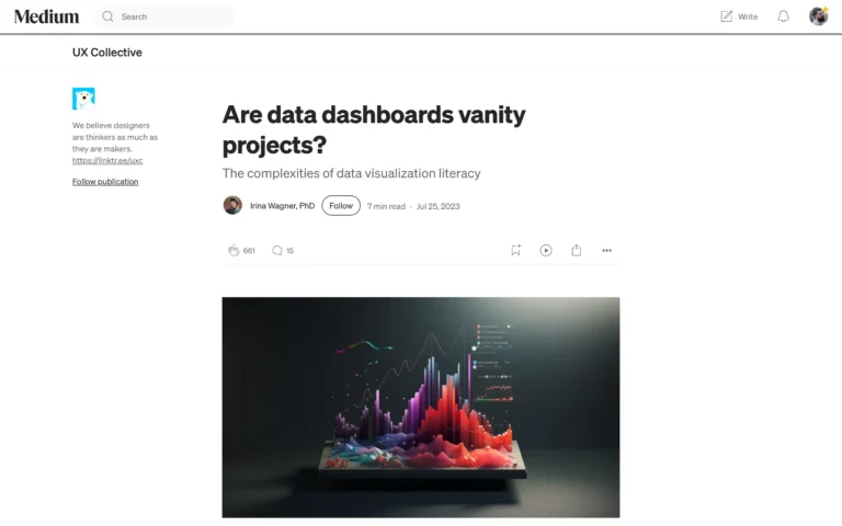Are data dashboards vanity projects?