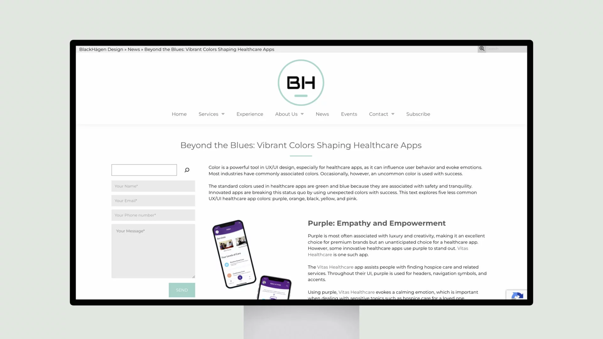 beyond the blues vibrant colors shaping healthcare apps
