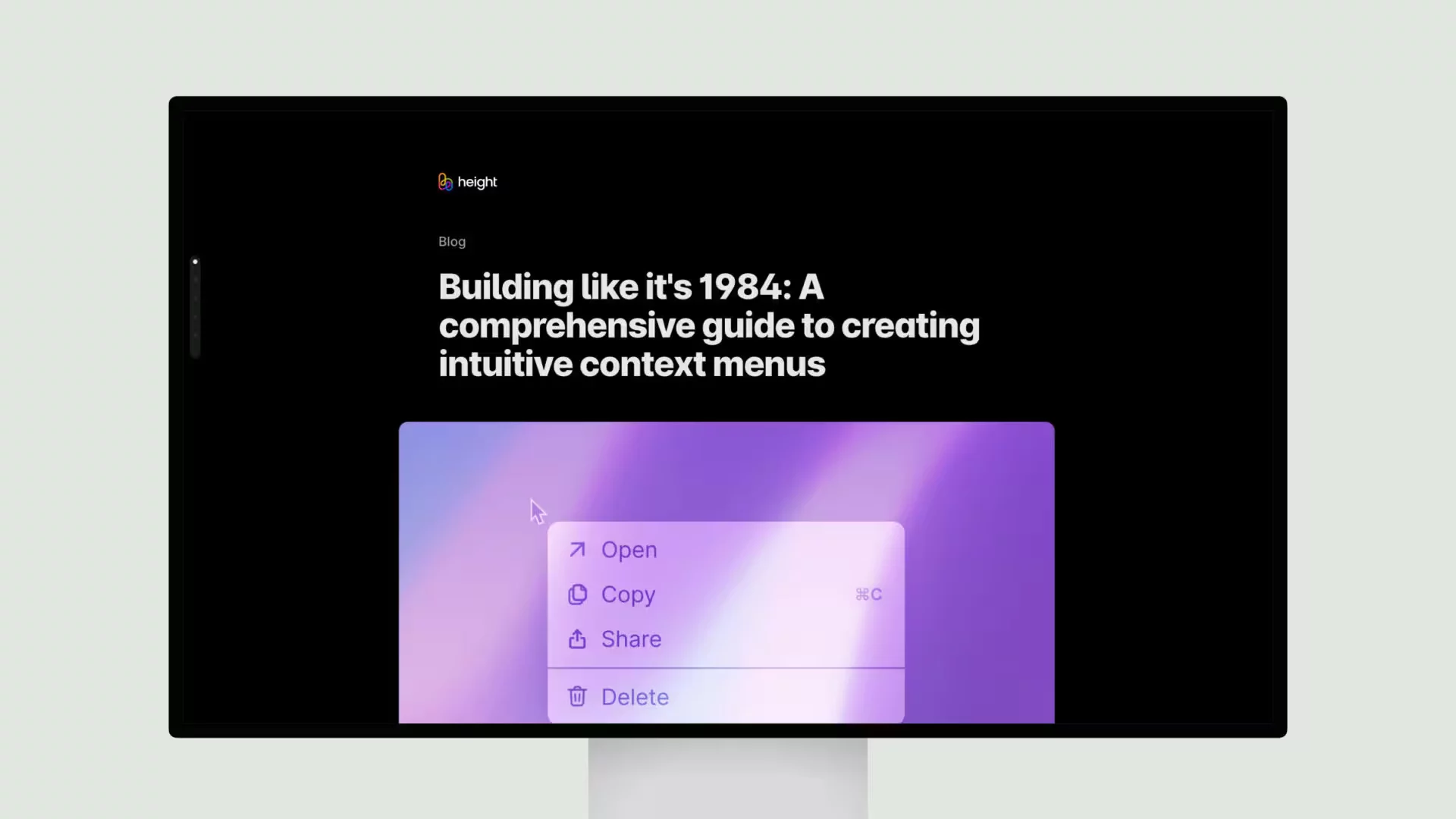 Building like it’s 1984: A comprehensive guide to creating intuitive context menus