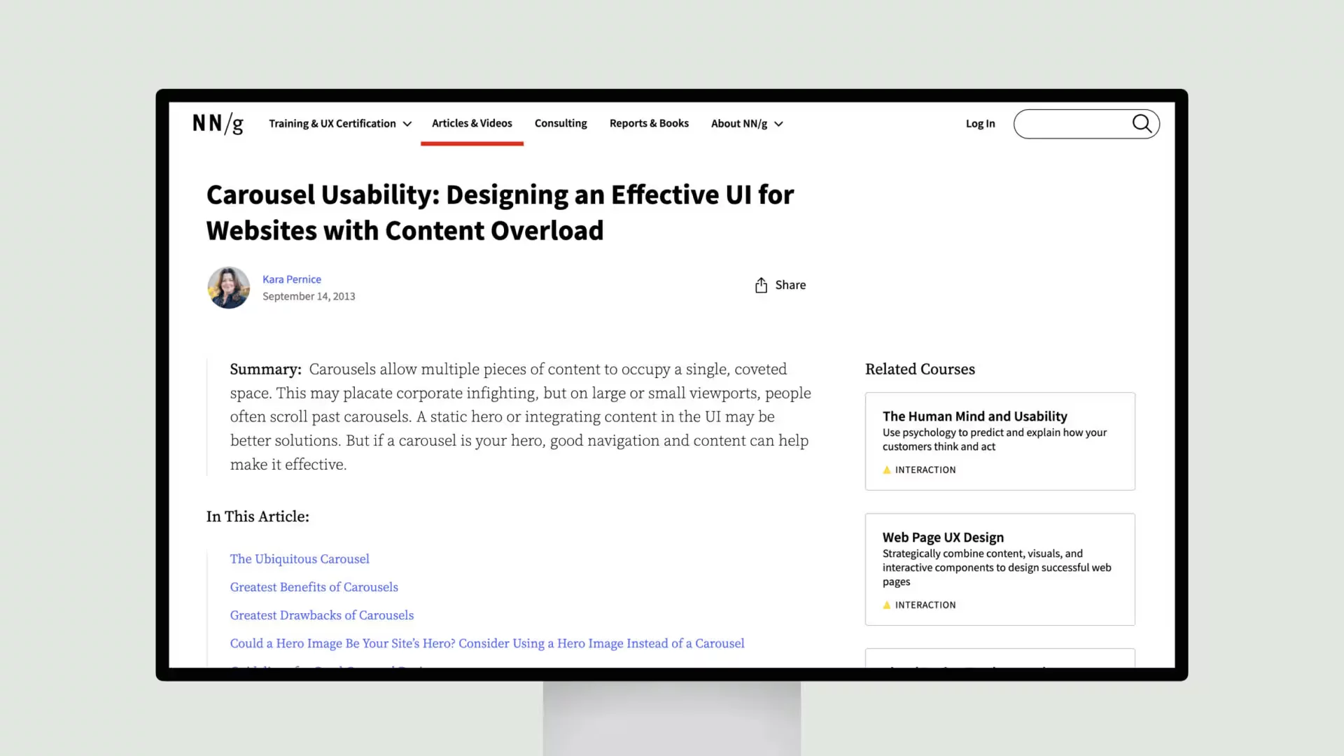 Carousel Usability: Designing an Effective UI for Websites with Content Overload