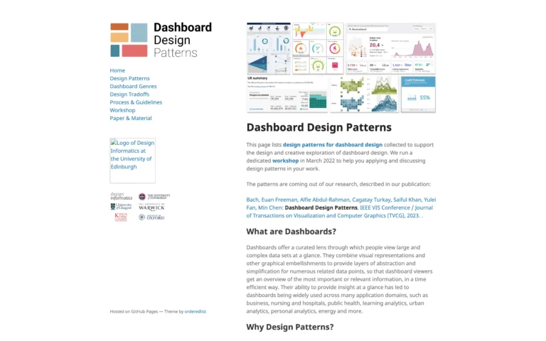 Dashboard Design Patterns