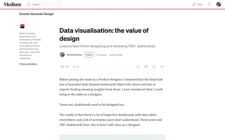 Data visualisation: the value of design