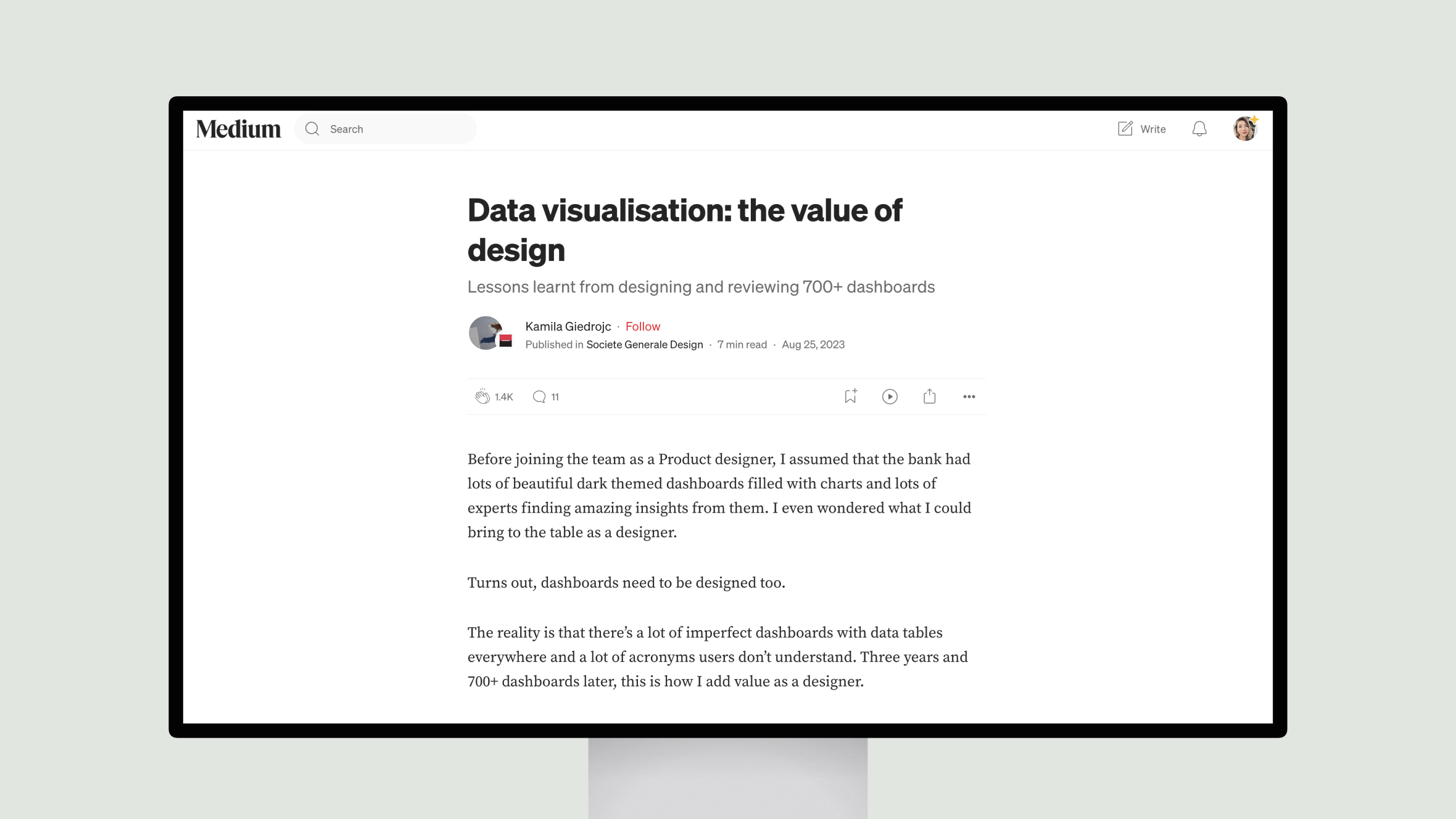 Data visualisation: the value of design