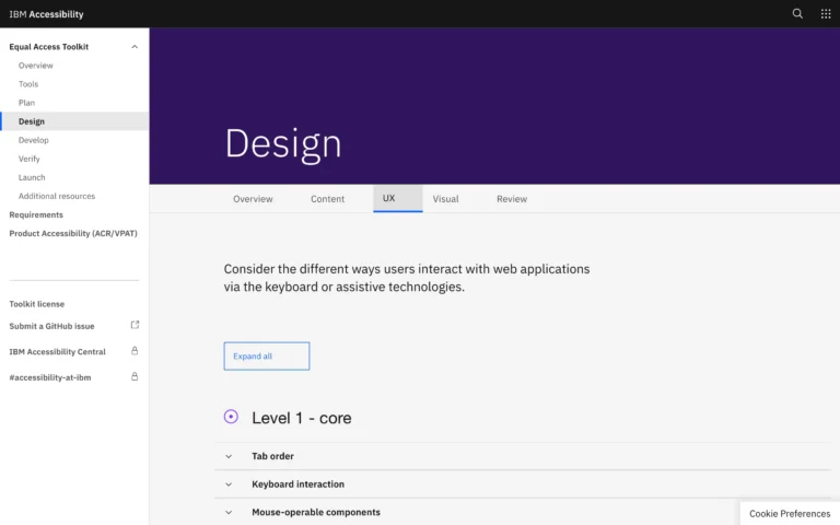 IBM Accessibility – Design