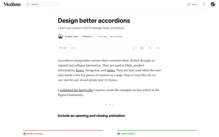 Design better accordions