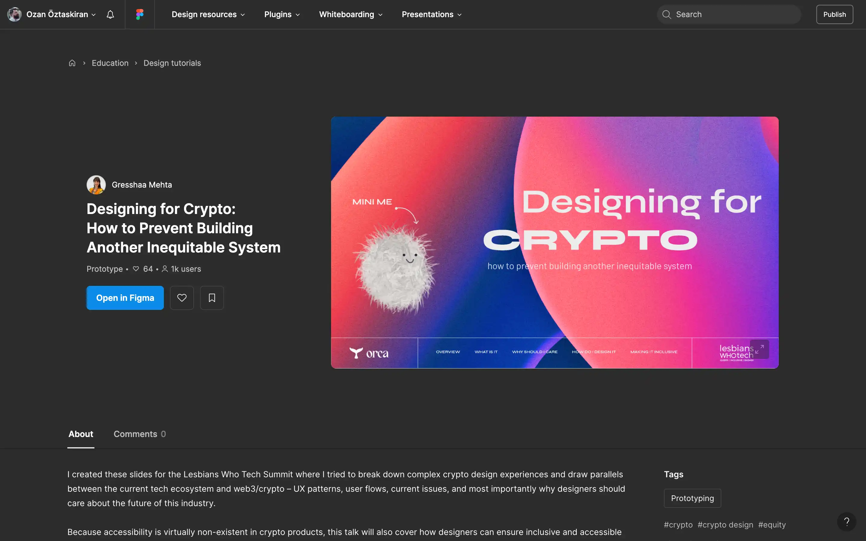 Crypto design for equitable systems presentation.