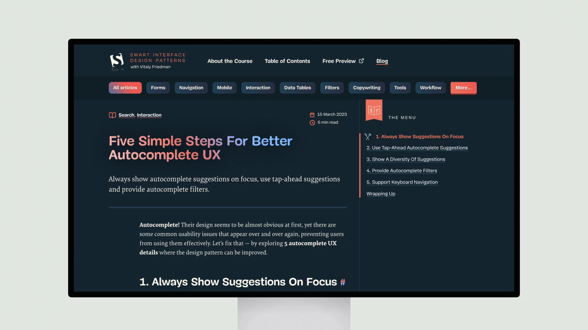 Five Simple Steps For Better Autocomplete UX