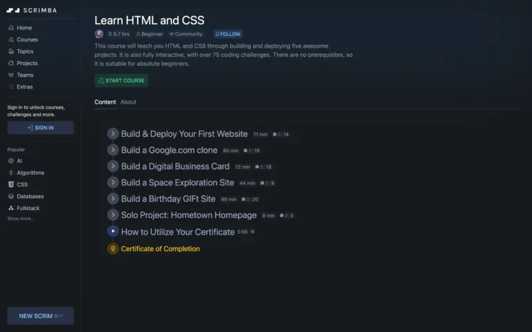 Free HTML and CSS Tutorial: Learn the fundamentals
