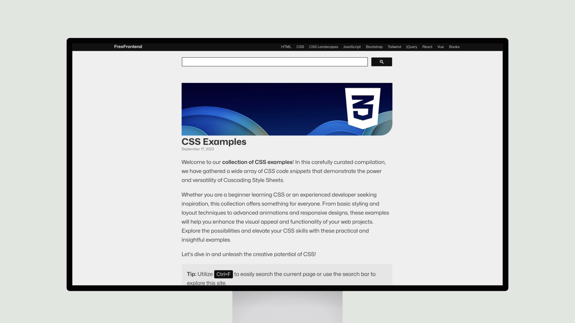 FreeFrontend – CSS Examples