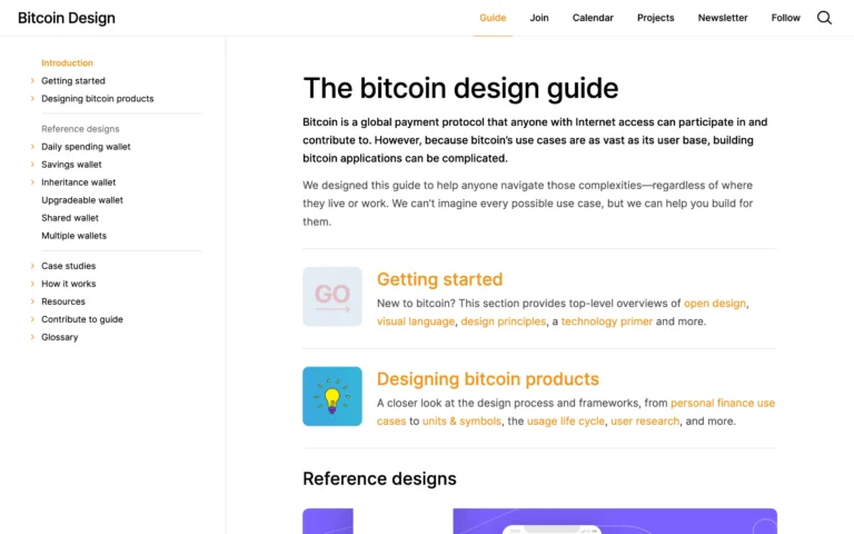 Bitcoin Design – The bitcoin design guide