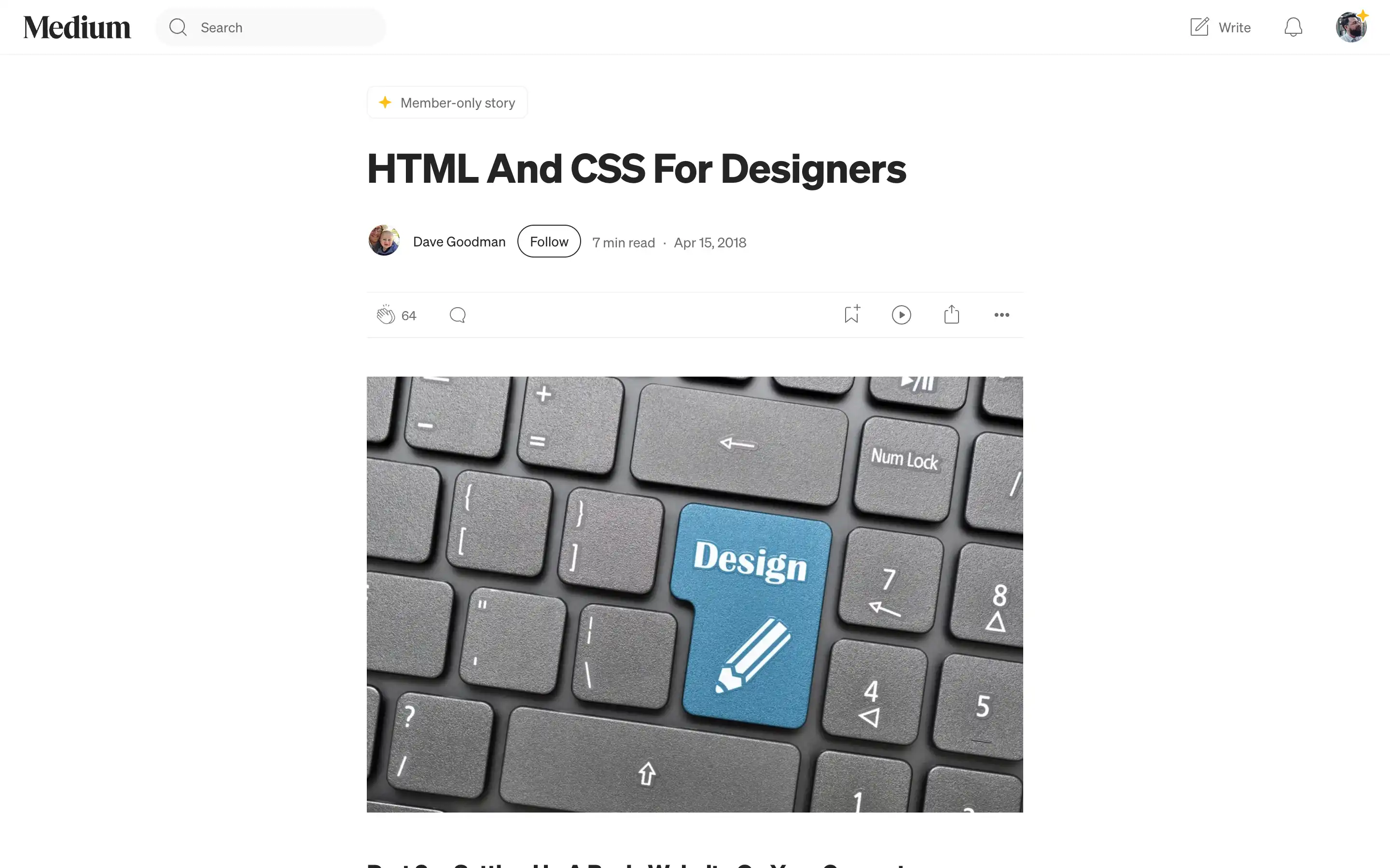 Keyboard with Design key