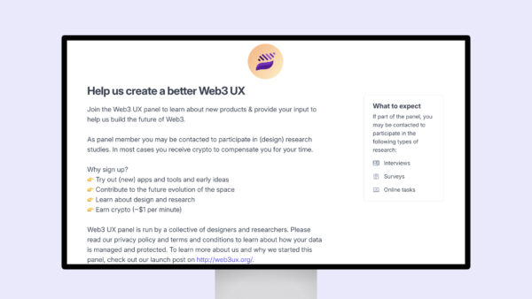 Help us create a better Web3 UX