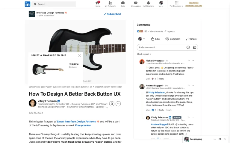 How To Design A Better Back Button UX