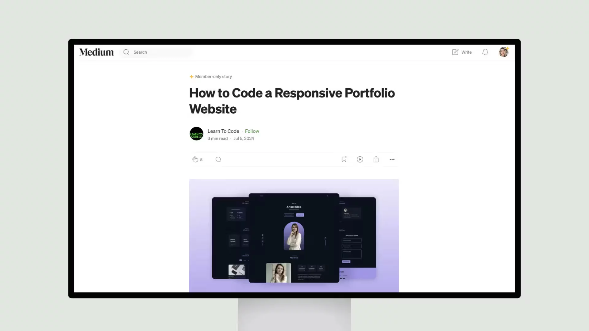 How to Code a Responsive Portfolio Website