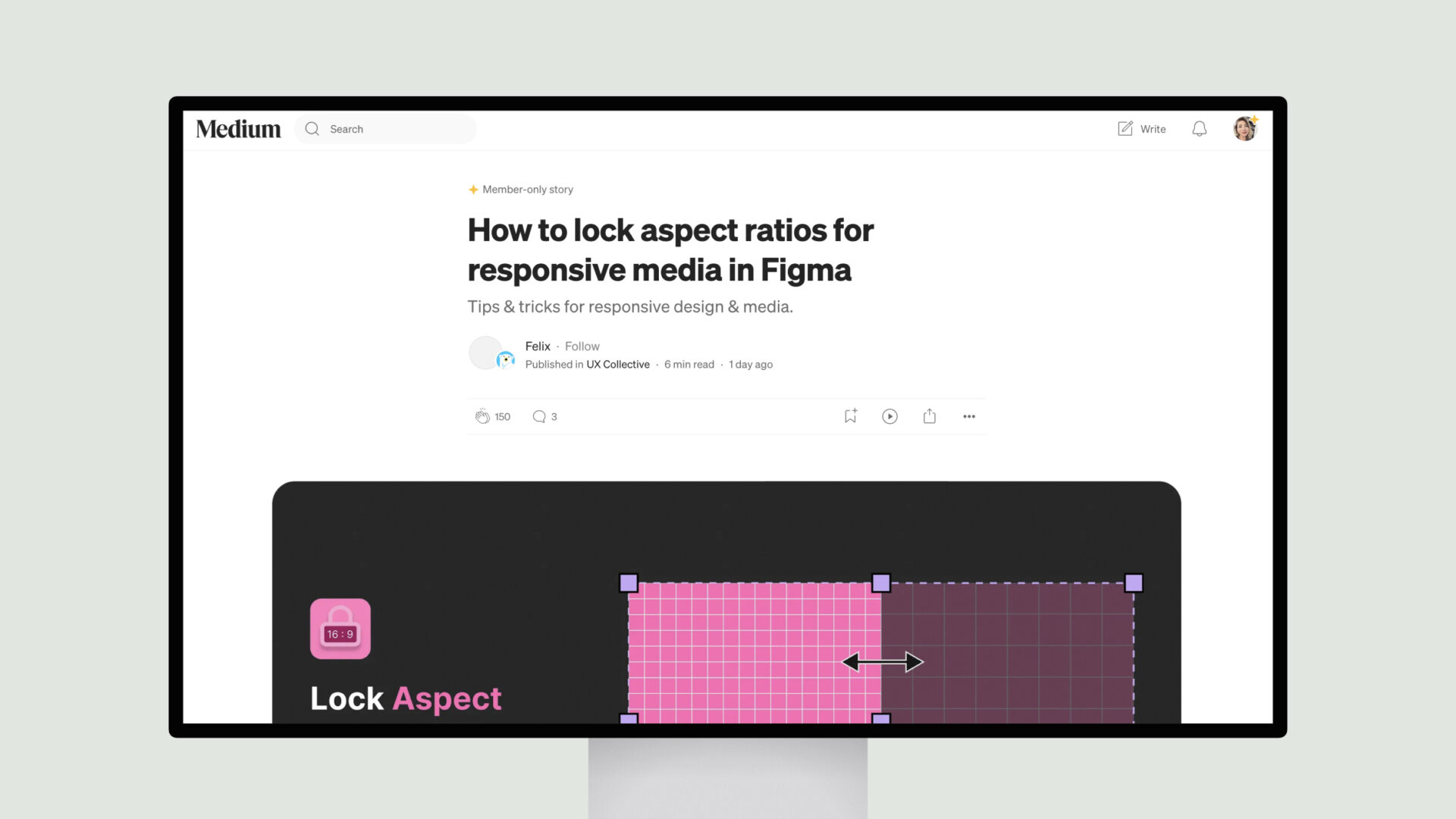 How to lock aspect ratios for responsive media in Figma