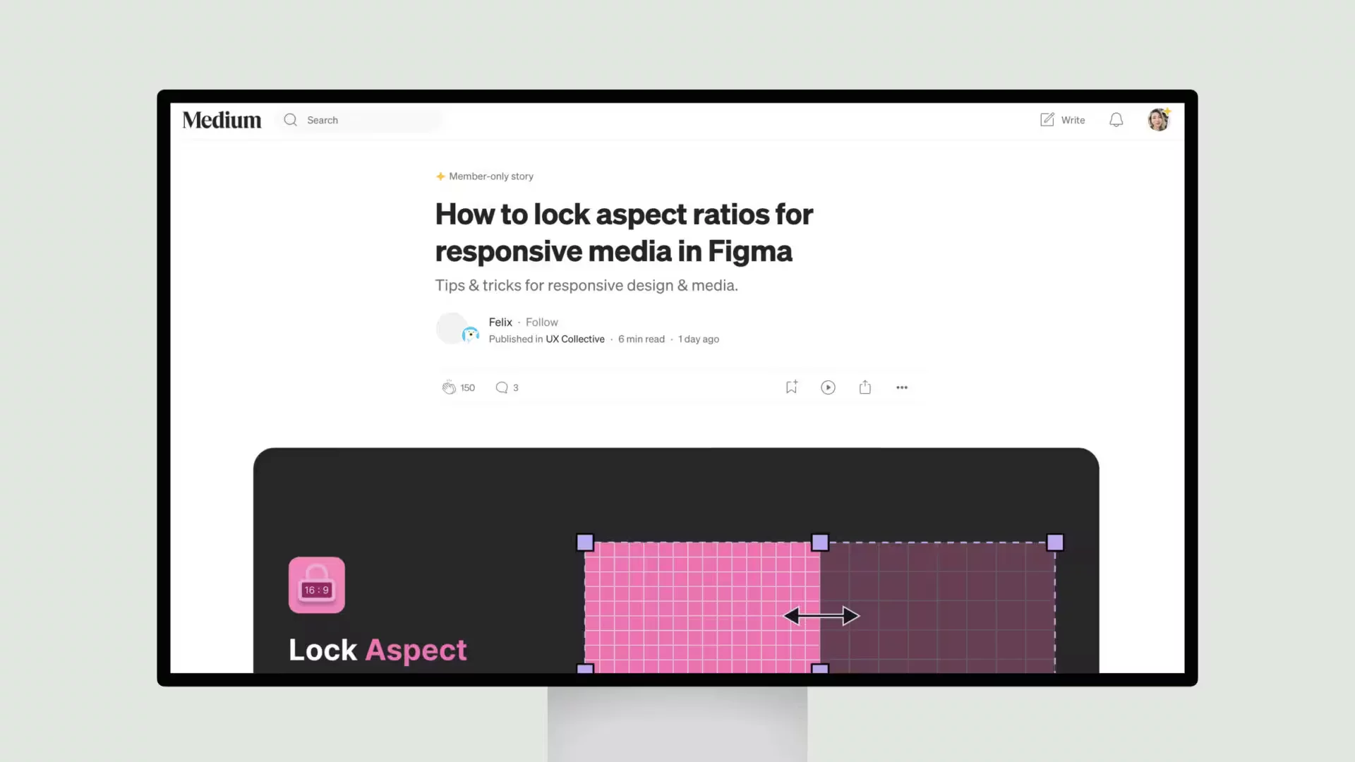 How to lock aspect ratios for responsive media in Figma