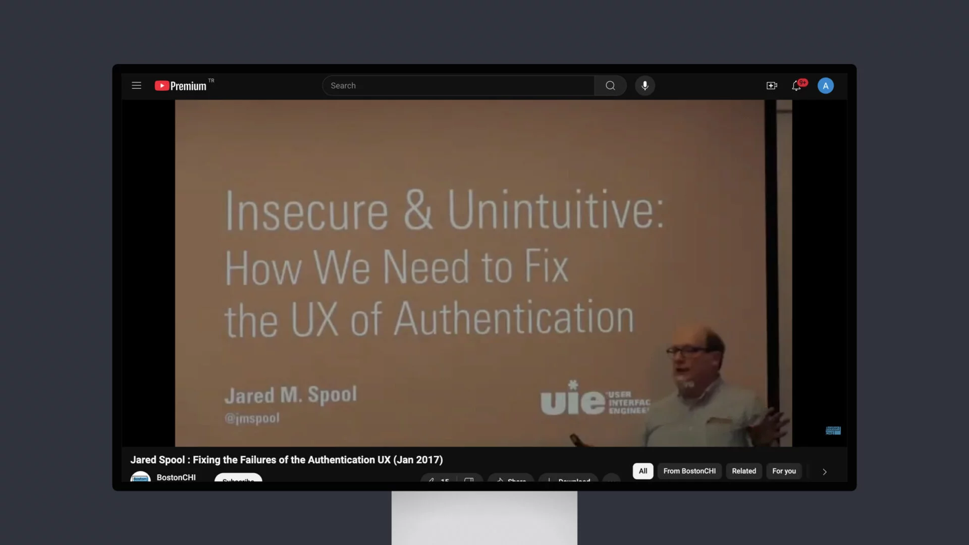 Jared Spool: Fixing the Failures of the Authentication UX (Jan 2017)