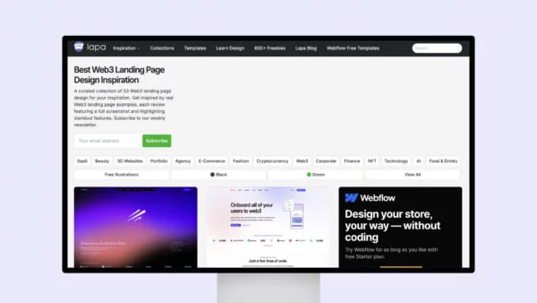 Lapa Ninja – Best Web3 Landing Page Design Inspiration