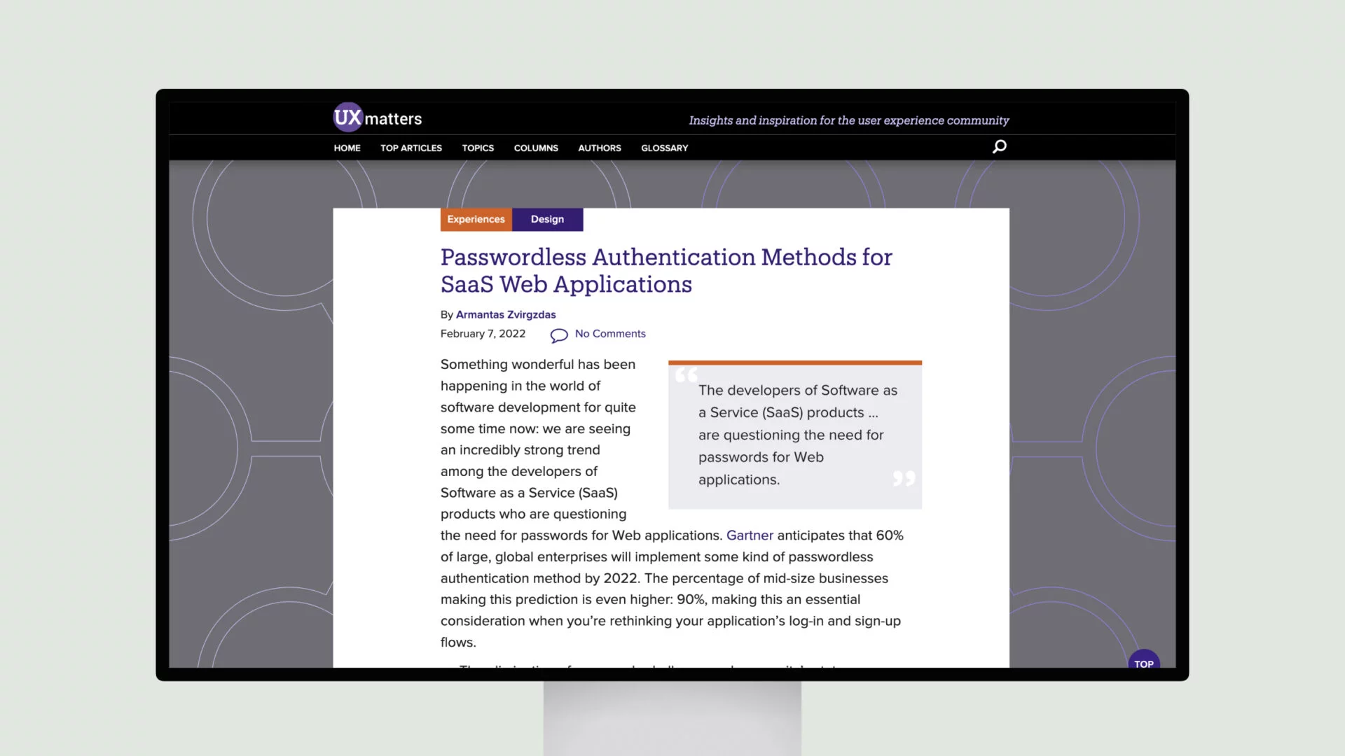 Passwordless Authentication Methods for SaaS Web Applications