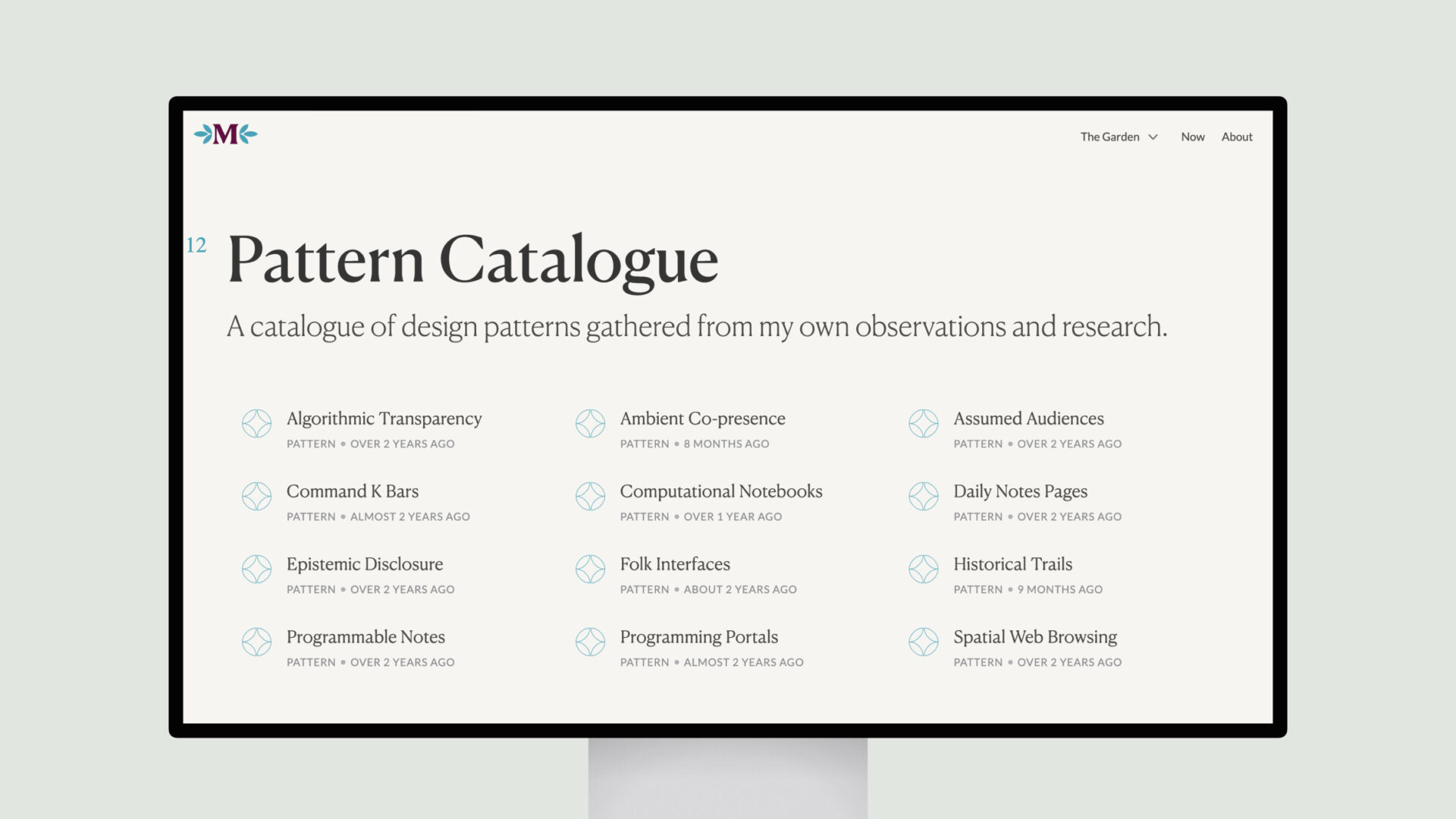 Pattern Catalogue