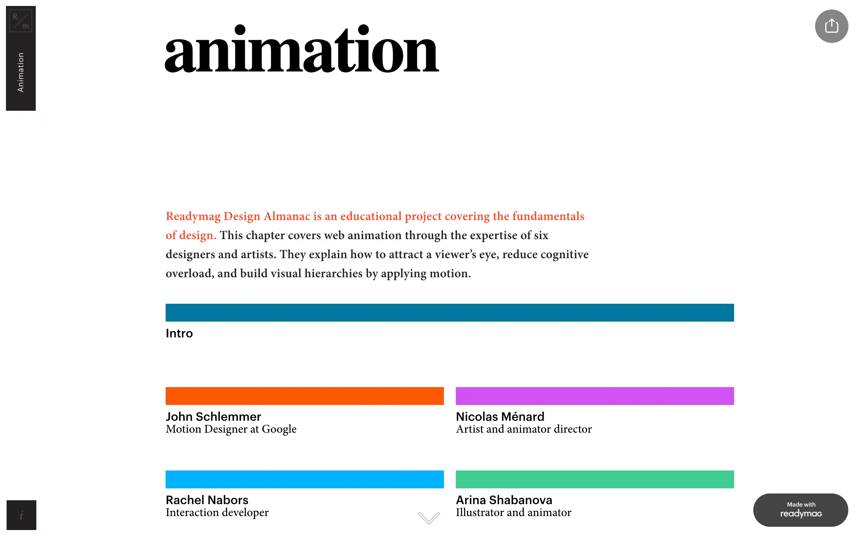 Design Almanac explores animation fundamentals.