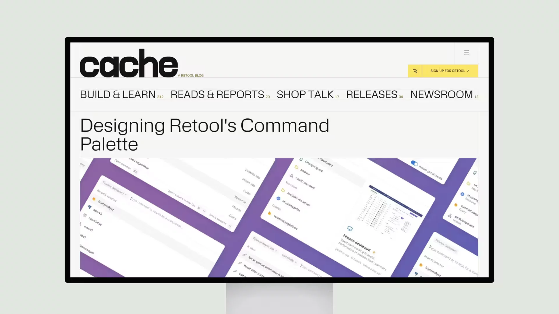 Retool Blog – Designing Retool’s Command Palette