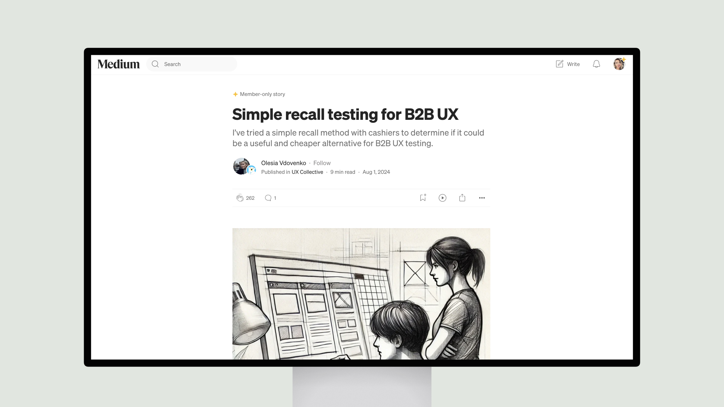 Simple recall testing for B2B UX