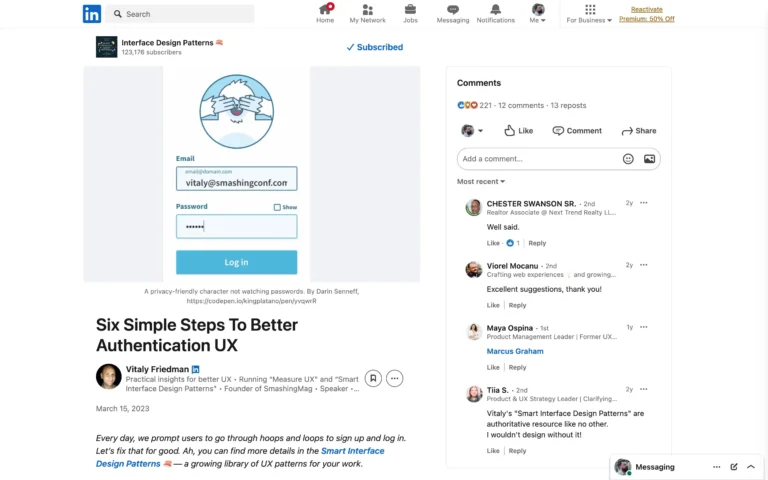 Six Simple Steps To Better Authentication UX