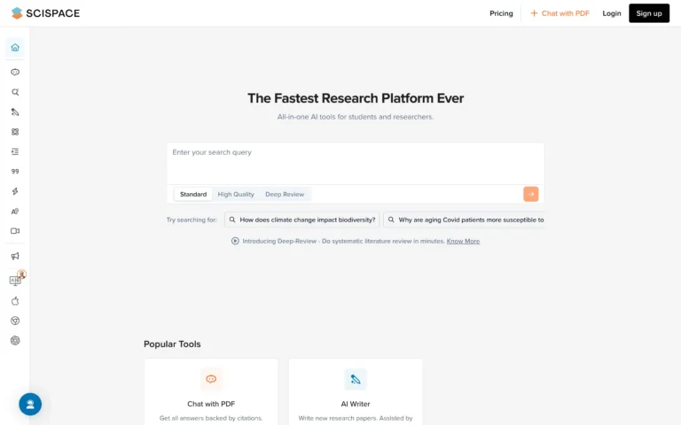 SciSpace: The Fastest Research Platform Ever