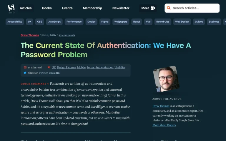 The Current State Of Authentication: We Have A Password Problem