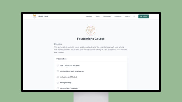 The Odin Project – Foundations Course