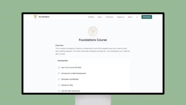 The Odin Project – Foundations Course