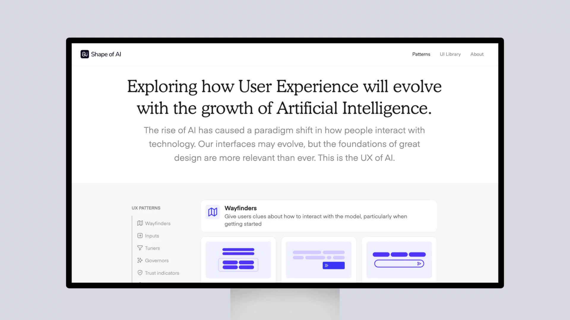 The Shape of AI – UX Patterns for Artificial Intelligence Design