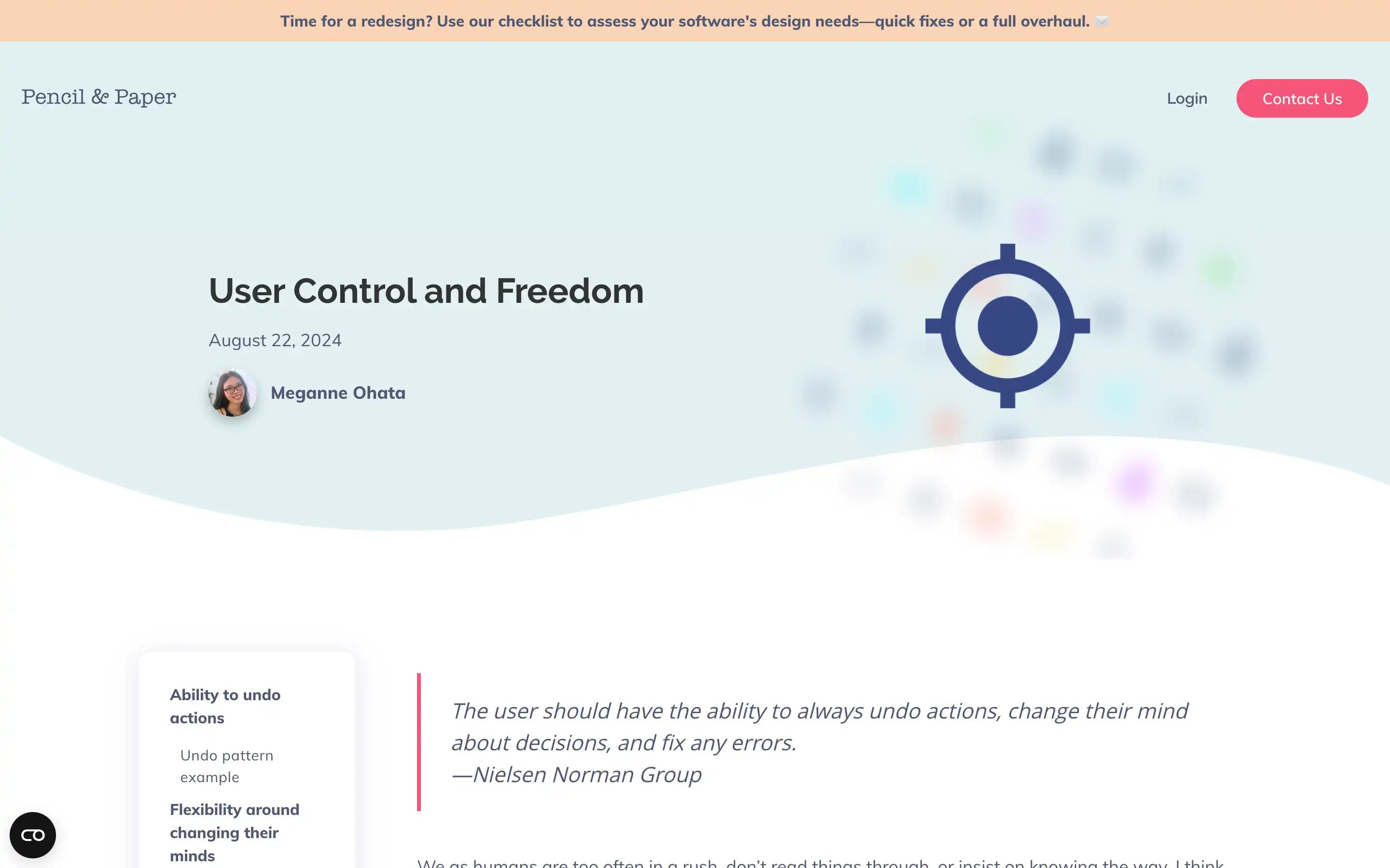 User control and freedom article overview