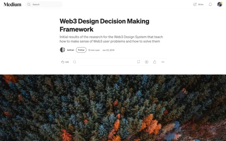Web3 Design Decision Making Framework