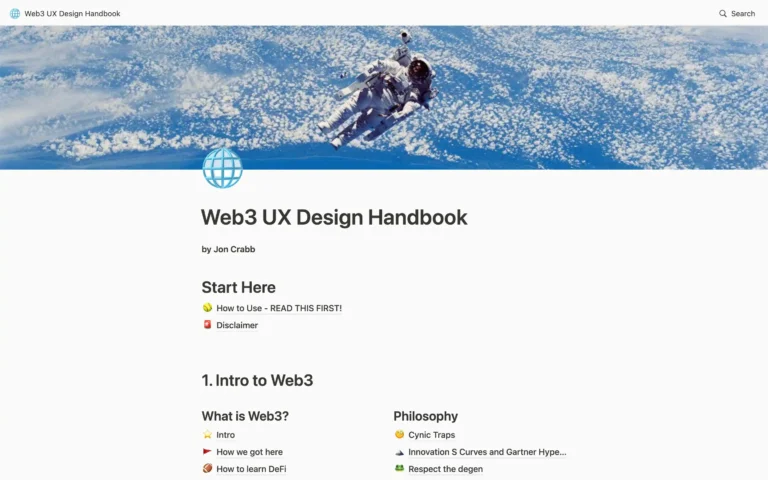 Web3 UX Design Handbook