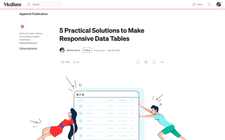 5 Practical Solutions to Make Responsive Data Tables