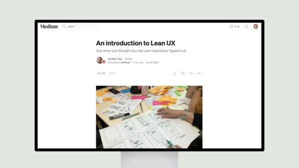 An introduction to Lean UX