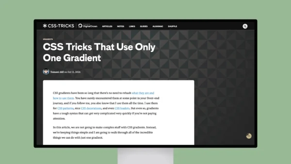 CSS Tricks That Use Only One Gradient