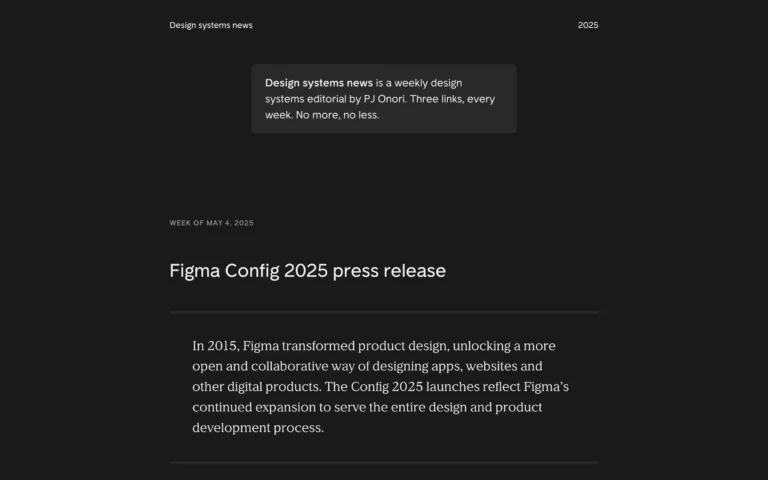 Design systems news